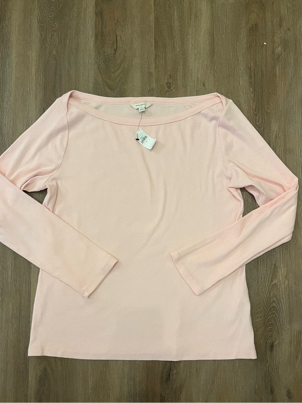 Banana Republic Pale Pink Long Sleeve Boatneck Top